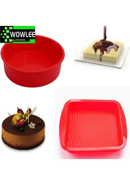 Rastgele Renk-A Stili Kolay Temizlik Silikon Ekmek Tost Kalıbı Kare Kek Tavası Yüksek Sıcaklık Dayanımı Mutfak Pişirme Bakeware Kek Kalıbı Kek Standı (Yurt Dışından) fiyatları