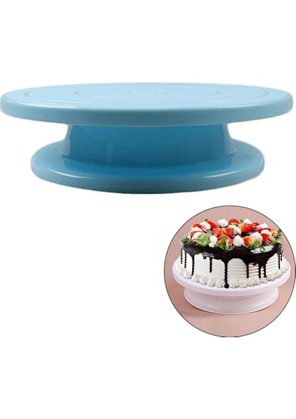 Pembe Tarzı 11" Döner Pasta Döner Tabla Pasta Süslemeleri, Hamur Işleri, Cupcakes Için Beyaz Pasta Standı (Yurt Dışından) fırsatları