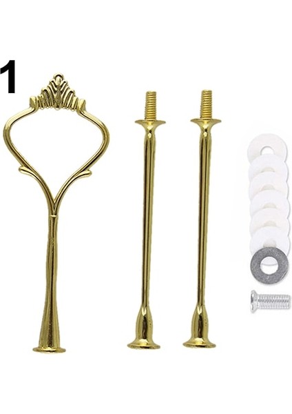 Altın Tarzı Kek Standı Çinko Alaşım Altın Ton 1 Takım Katmanlar Tatlılar Şeker Kek Tepsisi Düğün Parti Kek Ekran Standı (Yurt Dışından)