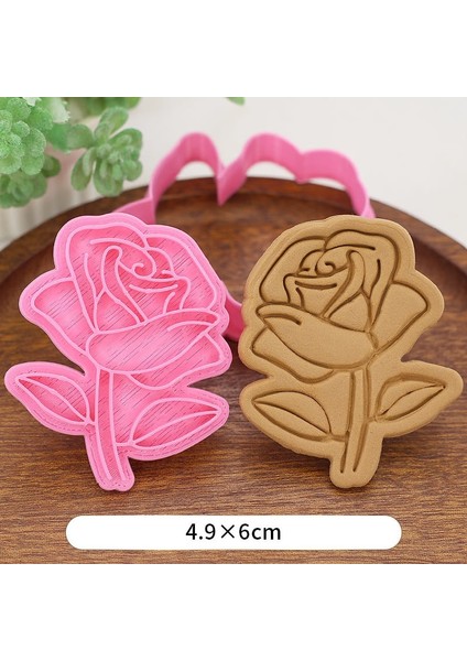 Stil 8 Stil Çocuk Aperatif Bisküvi Kalıbı Gül Çiçek Kiraz Şekli Dıy Pişirme Bisküvi Kalıbı 3D Üç Boyutlu Presleme Bisküvi Kesici (Yurt Dışından) fiyatları