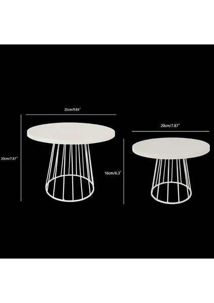 Beyaz Stil S Beden Metal Kek Standı Düğün Tatlı Vitrin Cupcake Kaide Bebek Duş Doğum Günü Partisi Dekorasyon Için Tepsi Tutucu Standı (Yurt Dışından) fırsatları
