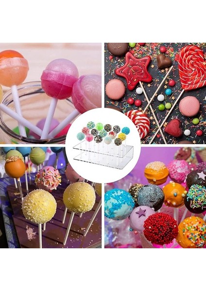 Kek Lolipop Tutucu Ekran Standı 15 Delik Şeffaf Dayanıklı Akrilik Tutucu Düğün Parti Doğum Günü Bebek Duş Için Şekerlik (Yurt Dışından) modelleri