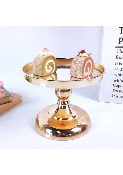 20CM Gümüş Tarzı Silvergold Ayna Kek Standı Galvanik Metal Cupcake Düğün Parti Tatlı Masa Dekorasyonu (Yurt Dışından) fiyatları