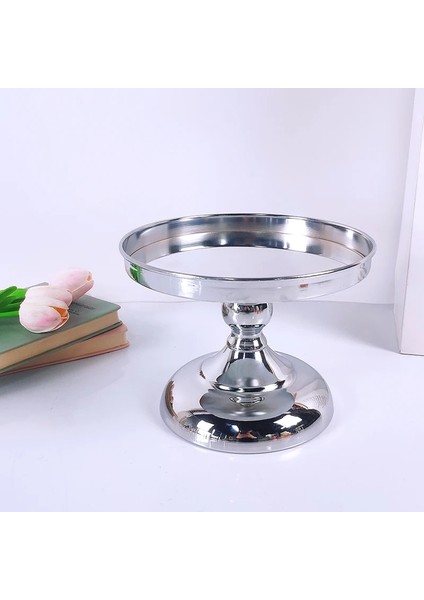 20CM Gümüş Tarzı Silvergold Ayna Kek Standı Galvanik Metal Cupcake Düğün Parti Tatlı Masa Dekorasyonu (Yurt Dışından) indirimleri