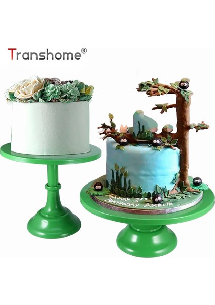 Yeşil Çap 30CM Tarzı Transhome Pasta Standı cm Metal Yeşil Tatlı Masa Kek Tepsisi Düğün Doğum Günü Partisi Drcor Macaron Cupcake Raf Düğün Standı (Yurt Dışından)