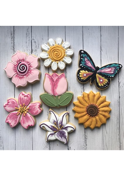 Anneler Günü Partisi Için Kenıao Zambak Çiçek Kurabiye Kesici x 8,4 cm - Bahar Bisküvi Fondan Ekmek Kalıbı - Paslanmaz Çelik (Yurt Dışından) fiyatları