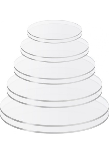 19CM Tarzı Kek Tabanı Kararlı Şeffaf Düğün Pastası Panoları Çevre Dostu Akrilik Panolar Yuvarlak Buttercream Kek Diskleri (Yurt Dışından) indirimleri