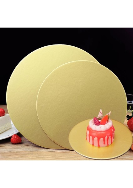 ALTIN-22CM-10 Adet Tarzı Meibum Altın Tek Kullanımlık Kek Daire Taban Panoları cm Yuvarlak Kaplamalı Cakeboard Kek Tabağı Süslemeleri Hamur Işleri Tepsi Tepsisi (Yurt Dışından) modelleri