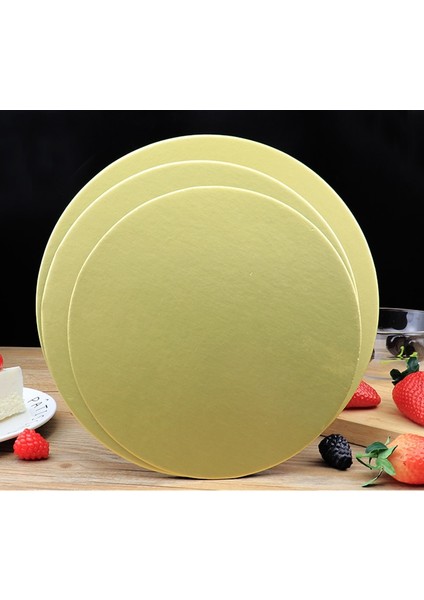 ALTIN-22CM-10 Adet Tarzı Meibum Altın Tek Kullanımlık Kek Daire Taban Panoları cm Yuvarlak Kaplamalı Cakeboard Kek Tabağı Süslemeleri Hamur Işleri Tepsi Tepsisi (Yurt Dışından) indirimleri