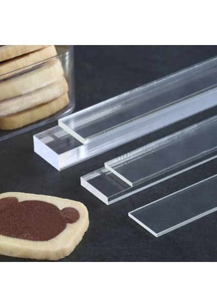 3X29.5CM Tarzı 8mm 2 Adet Akrilik Bisküvi Oklava Kılavuzları Ölçme Hamur Şeritleri Kalınlığı Denge Cetvel Çerez Pürüzsüz Mutfak Aksesuarları (Yurt Dışından) fırsatları