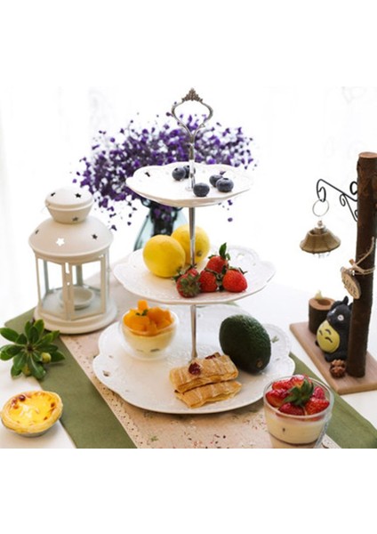 Gümüş 2 Tarzı Katmanlı Taç Tasarımı Kek Standı (Plaka Dahil Değil) Çinko Alaşımlı Kek Parçaları Düğün Pastası Tabağı Standı Meyve Yerleştirilmiş Alet (Yurt Dışından) modelleri