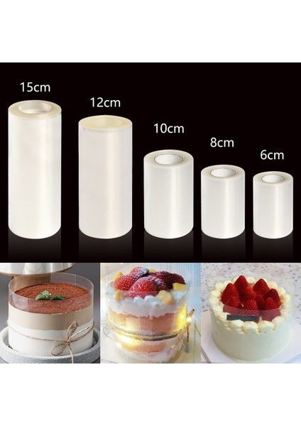 15CMX10M Stili Mutfak Bakeware Asetat Filmi Kek Dekoru Için Şeffaf Kek Surround Filmi Mousse Kek Levhaları Çevreleyen Kenar Dıy Kek Yaka (Yurt Dışından) fırsatları