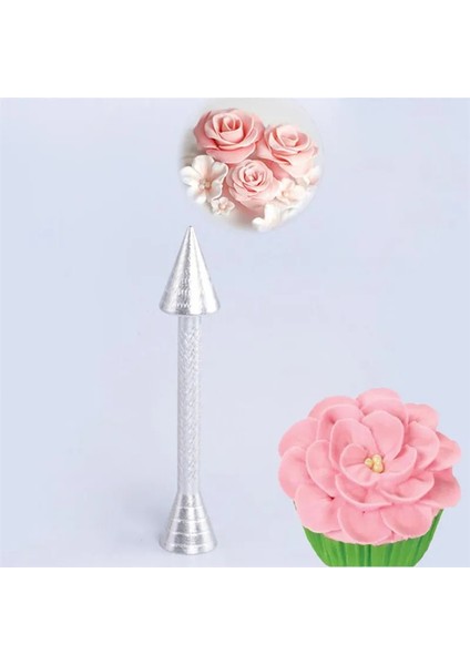 Pişirme Çiçek Kremi Alüminyum Alaşım 1 Adet Gül Koni Dekorasyon Kek Pişirme Araçları Boru Sopa Pasta Kremi Çiçek Transfer Standı (Yurt Dışından)