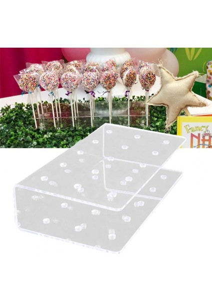 No.1 Tarzı 1 Adet Akrilik Lolipop Tutucu Dikdörtgen Şekil Çift Katmanlı Akrilik Kek Pop Lolipop Standı Düğün Parti Doğum Günü Ekran Standı (Yurt Dışından) fiyatları