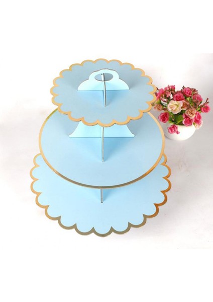 Yeşil Stil Keklik Standı Tek Kullanımlık 3 Katlı Yaldız Çiçek Kenarlı Kağıt Kek Standı Tabağı Birleştirin Tatlı Standı Tabağı Формы Для Выпечки (Yurt Dışından) indirimleri