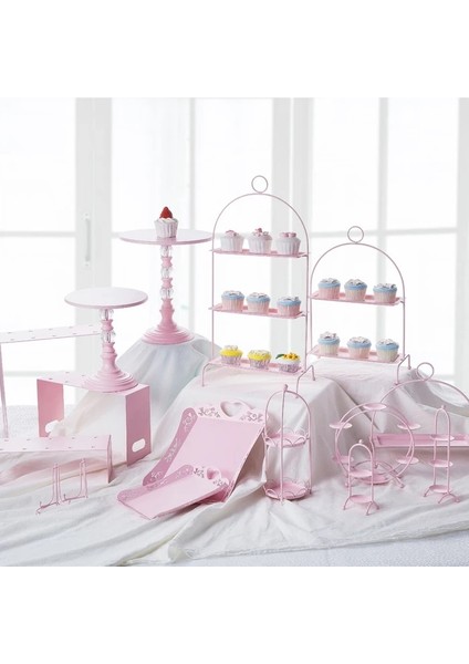 15 Stil Yok Pembe Tatlı Tatlı Masa Tedarikçisi Baker Vitrin Kek Standı Düğün Sahne Dekorasyon Araçları Içi Boş Dantel Tepsi Tatlı Şeker Çubuğu (Yurt Dışından) modelleri
