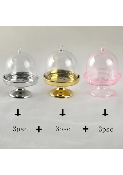 Kırmızı Stil Lot Mini Plastik Cupcake Standı Ikindi Çayı Pasta Dekorasyon Takı Ekran Standı Şeker Kutusu (Yurt Dışından)