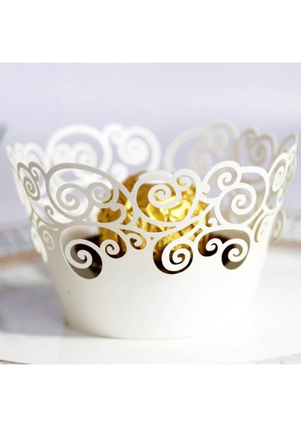 No.2 Tarzı Lot Küçük Asma Dantel Lazer Kesim Kek Sarıcı Astar Pişirme Fincan Boş Kağıt Kek Fincan Dıy Pişirme Fondan Kek (Yurt Dışından)