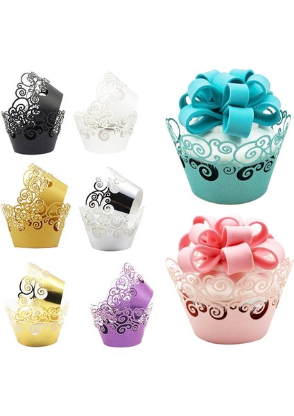 No.2 Tarzı Lot Küçük Asma Dantel Lazer Kesim Kek Sarıcı Astar Pişirme Fincan Boş Kağıt Kek Fincan Dıy Pişirme Fondan Kek (Yurt Dışından) fiyatları