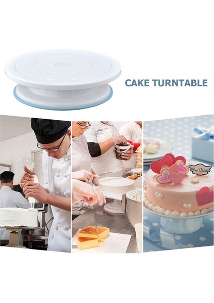 Mavi Stil Kek Pikap Döner Kaymaz Yuvarlak Standı Kek Dekorasyon Araçları Masa Mutfak Dıy Tava Pişirme Araçları Mutfak Aksesuarları Kalıp (Yurt Dışından) modelleri