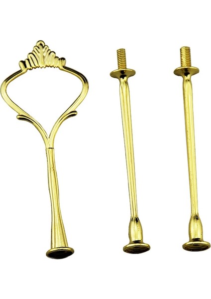 Pembe Tarzı Yeni Yaprak Metal Tepsi Kolu Katmanlı Kek Standı Relicone Kalıpları Için Popüler Goldsilver Taç Katmanlı Kek Tabağı Standı (Yurt Dışından)