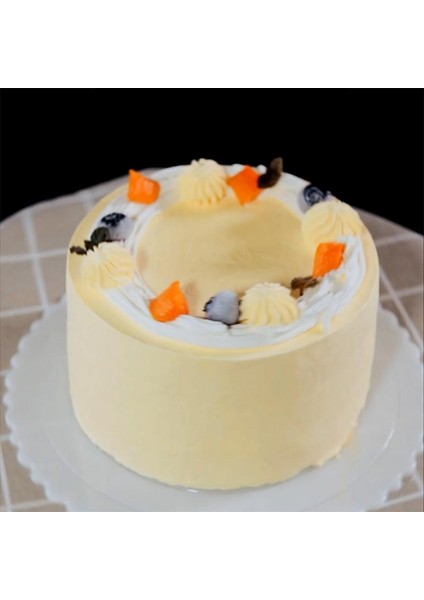 Turuncu Tarzı Kare Kek Daire Karton Plastik Kek Taban Plakası Saplı Mousse Kek Peynirli Kek Tepsisi Panosu Yeniden Kullanılabilir Kek Aracı (Yurt Dışından)