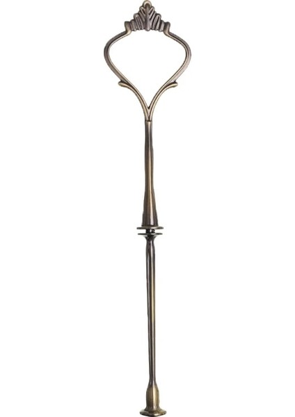 2 Katlı Bronz Stil Katmanlar Çinko Alaşım Taç Kek Standı Ayağı Plakasız Tatlılar Meyve Çerez Raf Kolu Düğün Parti Aksesuarları (Yurt Dışından)