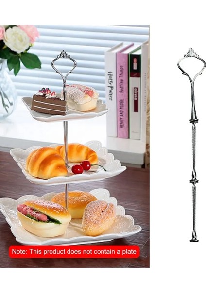 2 Katlı Bronz Stil Katmanlar Çinko Alaşım Taç Kek Standı Ayağı Plakasız Tatlılar Meyve Çerez Raf Kolu Düğün Parti Aksesuarları (Yurt Dışından) modelleri