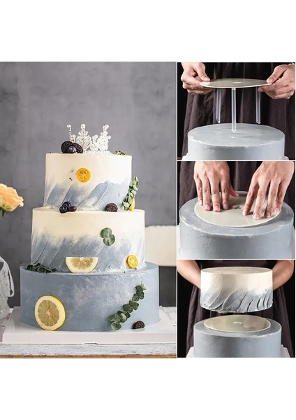 9 Cm-4 Inç Tarzı Çok Katmanlı Kek Desteği Hasır Çerçeve Standları Kalıp Yuvarlak Destek Spacer Kazık Braketi Mutfak Dıy Kek Dekor Pasta Aracı (Yurt Dışından) fiyatları