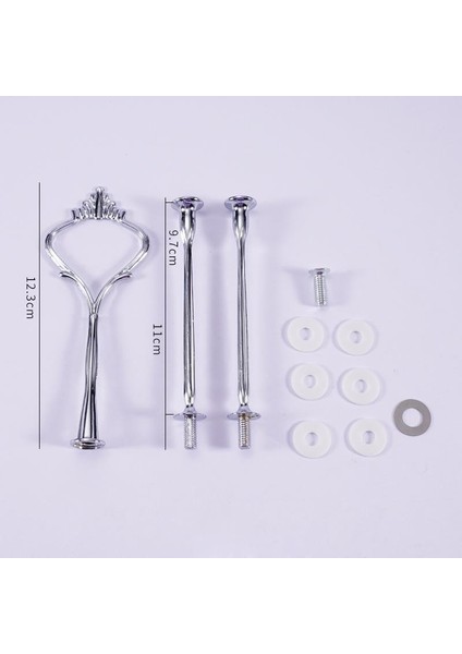 No.10 Tarzı 2 Katmanlı Donanım 3 Katmanlı Taç Metal Kek Tabağı Standı Uydurma Parti Tepsisi Kek Gıda Tatlı Rafı Tutucu Mutfak Ev Için Plaka Yok (Yurt Dışından)