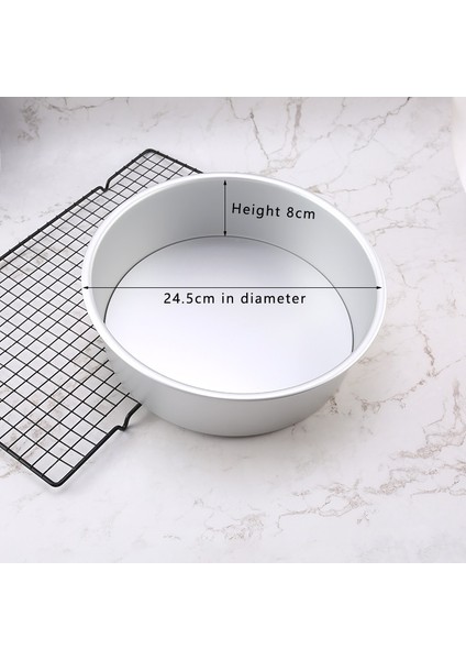 9 Inç Tarzı Tam Boy Yuvarlak Eloksallı Alüminyum Kek Kalıbı Seti Çıkarılabilir Taban Yapışmaz Cheesecake Pişirme Tavaları Düğün Doğum Günü Partisi Için Uygun (Yurt Dışından)