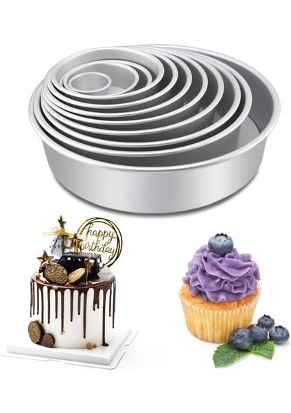 9 Inç Tarzı Tam Boy Yuvarlak Eloksallı Alüminyum Kek Kalıbı Seti Çıkarılabilir Taban Yapışmaz Cheesecake Pişirme Tavaları Düğün Doğum Günü Partisi Için Uygun (Yurt Dışından) indirimleri