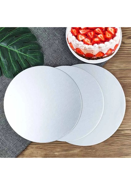 GÜMÜŞ-28CM-5 Adet Tarzı Shenhong cm Gümüş Yuvarlak Kaplamalı Cakeboard Hamur Işleri Tepsi Tek Kullanımlık Kek Çember Taban Panoları Kek Tabağı Süslemeleri Teşhirleri (Yurt Dışından)