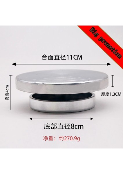 Çift Taraflı8cm 11CM Stili Pişirme Aletleri Alüminyum Alaşımlı Doğum Günü Pastası Döner Tabla Plastik Paslanmaz Çelik Cam Kek Standı El Sanatları Döner Tabla Platformu 8cm -31 cm (Yurt Dışından)