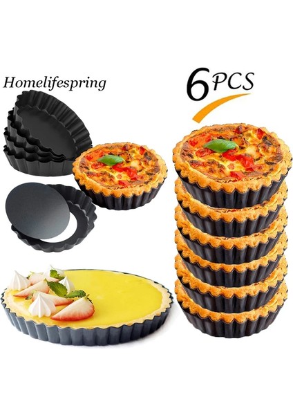 10 Adet 10CM Tarzı 10CM Me Muffin Cupcake Tavaları Yapışmaz Tart Kiş Flan Pan Kalıpları Pasta Pizza Kek Kalıbı Çıkarılabilir Gevşek Alt Yuvarlak Bakeware (Yurt Dışından) fiyatları