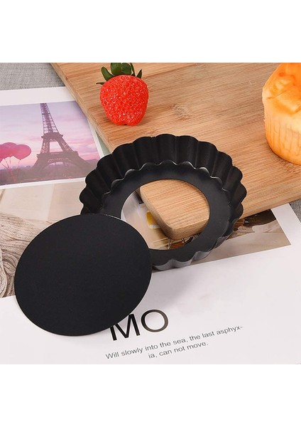 10 Adet 10CM Tarzı 10CM Me Muffin Cupcake Tavaları Yapışmaz Tart Kiş Flan Pan Kalıpları Pasta Pizza Kek Kalıbı Çıkarılabilir Gevşek Alt Yuvarlak Bakeware (Yurt Dışından) indirimleri