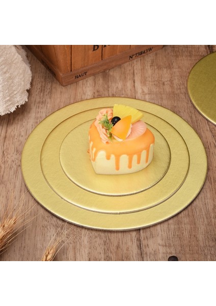 30 cm Gümüş Stil Yuvarlak Kek Daire Karton Kek Varilleri Kek Taban Plakası Pano Döner Tabla Tiramisu Mousse Kek Cheesecake Snack Altın Gümüş (Yurt Dışından) fiyatları