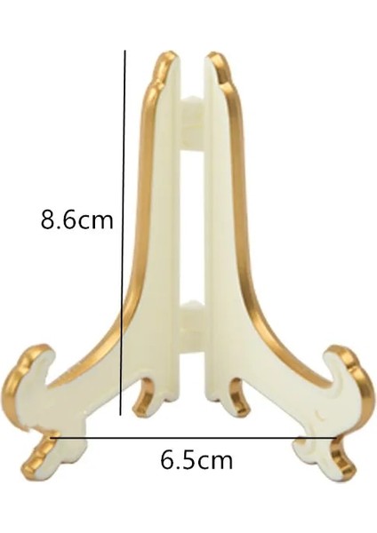 Beyaz Altın Tarzı Çerez Standı Katlanabilir Plastik Tatlı Standı Kurabiye Teşhir Standı Bisküvi Tutucu Parti Malzemeleri Masa Dekorasyon Kek Araçları (Yurt Dışından)