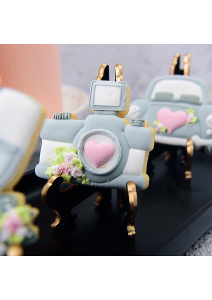 Beyaz Altın Tarzı Çerez Standı Katlanabilir Plastik Tatlı Standı Kurabiye Teşhir Standı Bisküvi Tutucu Parti Malzemeleri Masa Dekorasyon Kek Araçları (Yurt Dışından) indirimleri