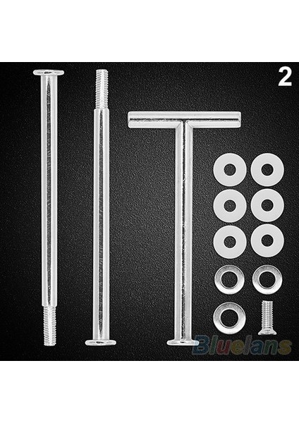 Gümüş T Shape2 Stili Yeni Çok Stil 2 Veya 3 Katmanlı Plaka Kolu Uydurma Düğün Tabakları Parti Sofra Takımı Yeni Bakeware Kek Dükkanı Üç Katmanlı Kek Rafları (Yurt Dışından)