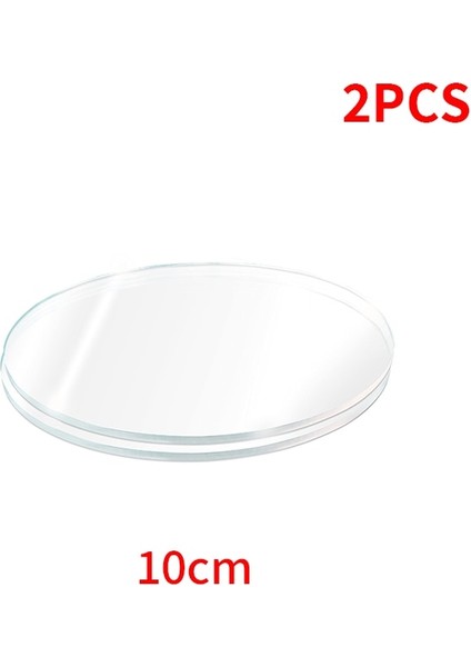 2 ADET-10CM Tarzı 2 Adet Yuvarlak Akrilik Kek Ekran Kartı Kek Kenarı Pürüzsüz Kazıyıcı Kek Tepsisi Dıy Yuvarlak Dekorasyon Cakeboard Taban Kek Araçları (Yurt Dışından)