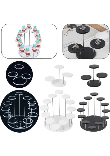 Beyaz Stil Stili Akrilik Cupcake Takı Için Ekran Standı Kek Tatlı Raf Parti Düğün Pastası Standı Bebek Duş Dekorasyon Tutucu Transhome (Yurt Dışından) fiyatları