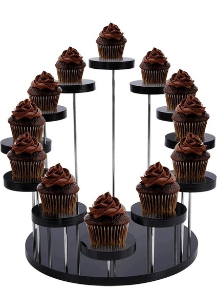 Beyaz Stil Stili Akrilik Cupcake Takı Için Ekran Standı Kek Tatlı Raf Parti Düğün Pastası Standı Bebek Duş Dekorasyon Tutucu Transhome (Yurt Dışından) modelleri