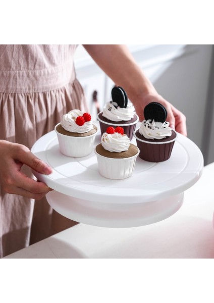 Mavi Stil Beeman Dıy Kek Pikap Pişirme Silikon Kalıp Kek Tabağı Dönen Yuvarlak Kek Dekorasyon Araçları Döner Masa Pasta Kek Standı (Yurt Dışından) fırsatları