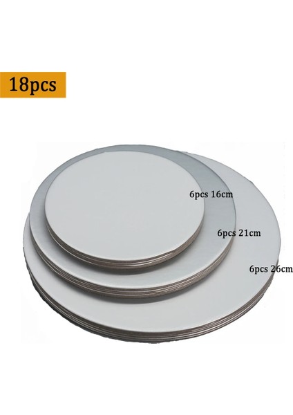 Mor Tarzı Altın Gümüş Yuvarlak Kek Tahtası Daire Tabanı Cupcakes Standı Kağıt Kutuları Liner Parti Pasta Pişirme Matı Decoratio (Yurt Dışından)