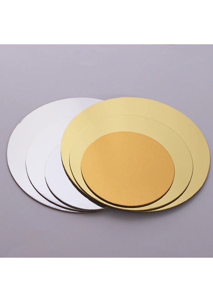 Mor Tarzı Altın Gümüş Yuvarlak Kek Tahtası Daire Tabanı Cupcakes Standı Kağıt Kutuları Liner Parti Pasta Pişirme Matı Decoratio (Yurt Dışından) fırsatları