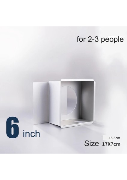 Kare 6 Inç Stili Inç Kalp Kek Kalıbı Çıkarılabilir Alt Kek Tavaları Katmanlı Yuvarlak Cheesecake Tava Alüminyum Pişirme Aksesuarları (Yurt Dışından)