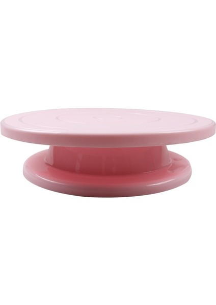 Pembe Tarzı 10 Inç Kek Döner Döner Kaymaz Yuvarlak Kek Standı Kek Dekorasyon Araçları Kek Döner Tabla Mutfak Dıy Pan Pişirme Araçları (Yurt Dışından)