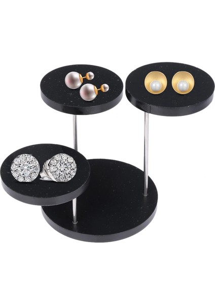 3-Tepsi Beyaz Tarzı Yeni Akrilik Ekran Standı Takı Organizatör Vitrin Cupcake Standı Kek Tatlı Depolama Raf Tutucu Parti Dekor Araçları (Yurt Dışından) indirimleri