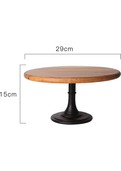 29CM Tarzı Ahşap Kek Standı Kaide Tatlı Yuvarlak Tutucu Düğün Parti Doğum Günü Küçük Kek Uzun Masa Üsleri Tabaklar Ekran (Yurt Dışından)